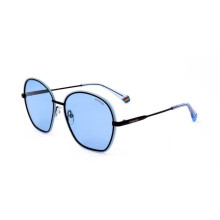 Polarized Sunglasses - Polaroid - 6113/S - Wayfarer - Black/Light Blue - UV400 Protection