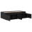 VidaXL vidaXL Bed Frame with Drawer Black Oak 90 x 200 cm Engineered Wood 4