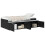VidaXL vidaXL Bed Frame with Drawer Black Oak 90 x 200 cm Engineered Wood 2