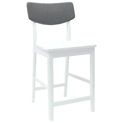 VidaXL vidaXL Dining Chairs 2 pcs White 48 x 49 x 95 cm Solid Rubber Wood 2