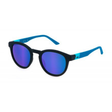 Sunglasses - FILA - SFI521 - Semi matte dark blue - Plastic frame - Round shape