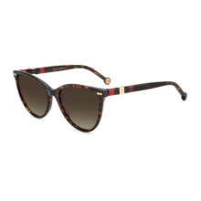 Sunglasses - CAROLINA HERRERA - HER 0107/S - Dark Havana - Red lenses - Women