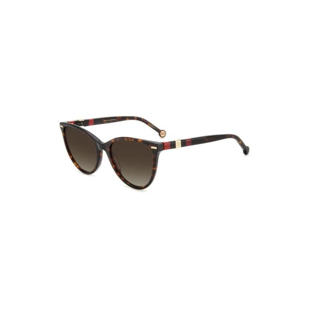 Carolina Herrera Sunglasses - Her 0107/S - Dark Havana - Red Lenses - Women