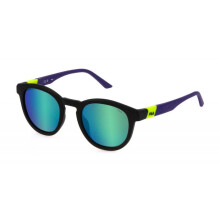 Sunglasses - FILA - SFI521 - Matte Black - Plastic Frame - Round Shape