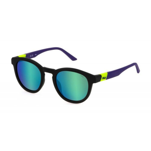 Fila Sunglasses - FILA - SFI521 - Matte Black - Plastic Frame - Round Shape