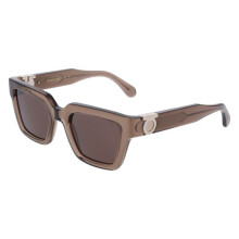 Lunettes de Soleil - FERRAGAMO - SF2066S - Acétate - Transparent brown - 52/21/140