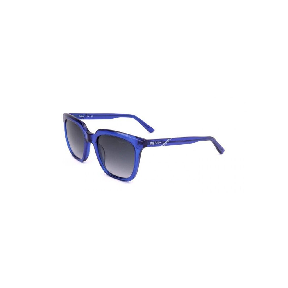 Pepe Jeans Sunglasses Pj7408 52/22/145 Gloss Xtal Blue Acetate Woman Pj7408
