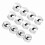 20pcs 17mm Anti-Theft Hub Nut Covers Grey ABS 1