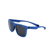 Sunglasses - POLAROID - PLD 2141/S - Matte Blue Black - Unisex - Protection 3