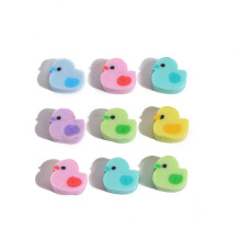 (cute duck) 10Pcs/Lot Kawaii Cartoon Smiley Face Poop Eraser Cute Student Stationery Fun Kids School Supplies Pencil Erasers Study Rewards