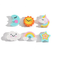 10Pcs/Lot Kawaii Unicorn Rainbow Eraser Cute Cartoon Cloud Star Moon Sun Pencil Rubber Erasers for Kids School Office Stationery