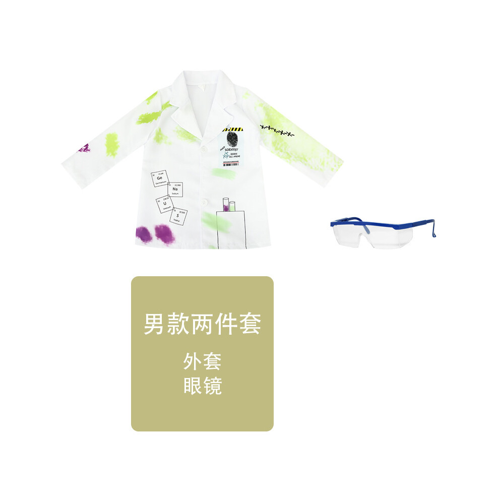 Photos - Fancy Dress  Children's Day Kindergarten Costumes Mad Scientist Role Play Costumes In Stock(A, S)