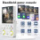 (blue, 128G) R36Ultra Open Source Handheld Gaming Console Linux Dual System Retro Arcade 4.0 Portable PSP Emulator 8