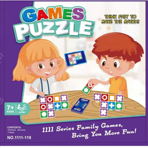 (2) Puzzle Logic Matching Game - Interactive Board Game for Kids and Family 1