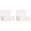 VidaXL vidaXL Bedside Table 2 pcs White 44 x 32.5 x 40 cm Solid pine wood 3