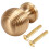 3X Solid Brass Cabinet Furniture Drawer Cabinet Door Handle Round Knobs Round Wardrobe Pull Door Handle 37mmx28mm 4
