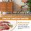 3X Solid Brass Cabinet Furniture Drawer Cabinet Door Handle Round Knobs Round Wardrobe Pull Door Handle 37mmx28mm 5