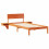 VidaXL vidaXL Bed Frame with Headboard Wax Brown 100 x 200 cm Solid Pine Wood 4