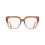 Ferragamo Ferragamo SF3041E 53/16/140 Transparant karamel Rec acetaat-renew VROUW SF3041E 2