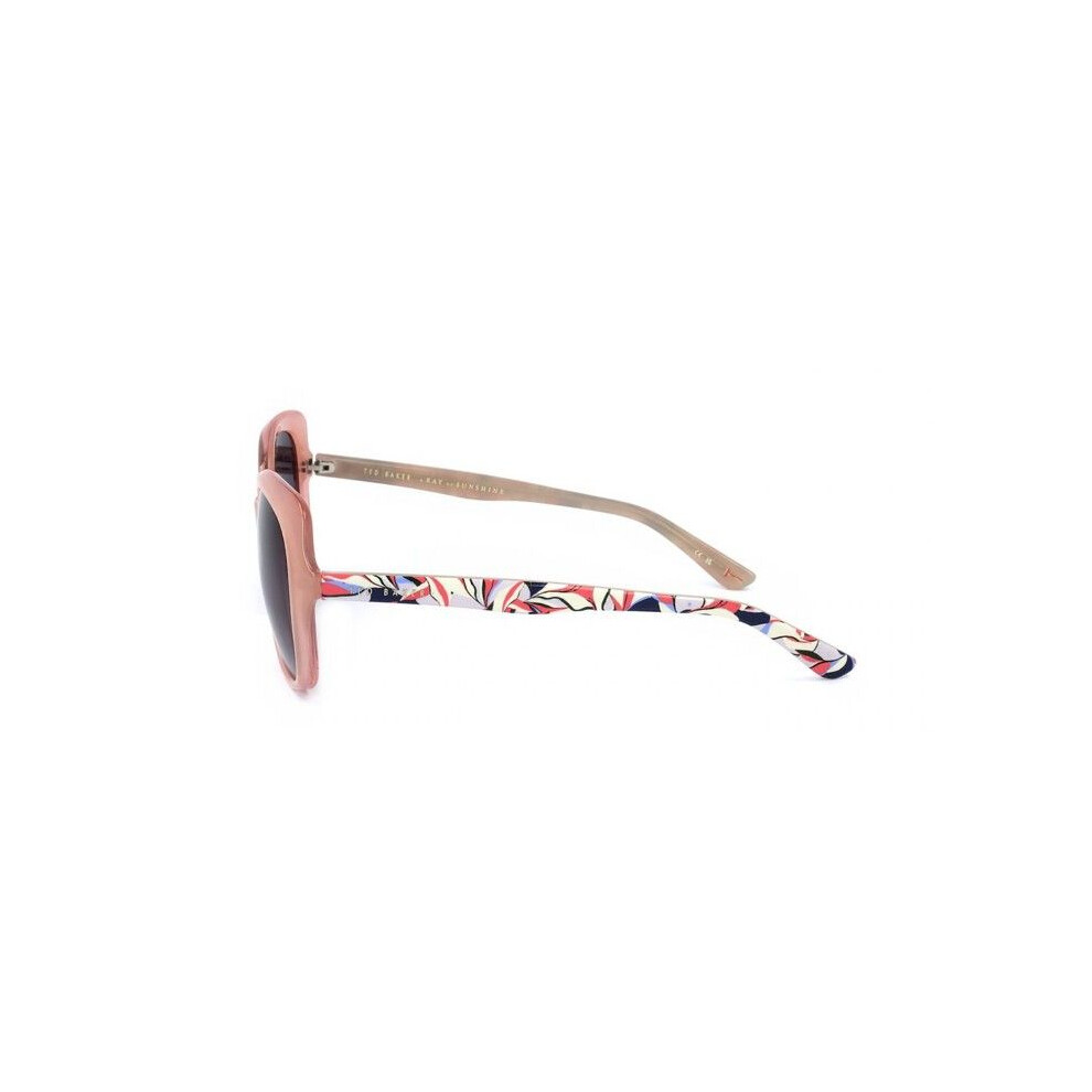 Ted Baker Tb1645 Sunglasses 56/16/145 Gloss Milky Light Pink Cellulose Propionate Woman Tb1645