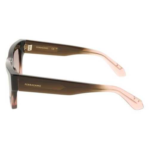 Ferragamo Occhiali da sole - FERRAGAMO - SF2105S - Acetato - Gradiente marrone trasparente - Farfalla 50/23/145 2