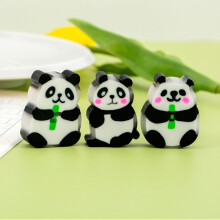 4Pcs/Lot Kawaii Panda Eraser Big Pencil Rubber Cartoon Animal Student Kids Stationery Back to School Office Supplies Prize Gift