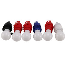 6 PCS Colorful Light Bulb Chandelier Portable LED Pull Cord Light Bulb Outdoor Garden Camping Hanging LED Light Lamp