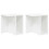 VidaXL vidaXL End Table 2 pcs White 37 x 32 x 40 cm Engineered Wood 5