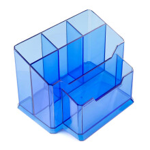 (Blue) Oppbevaringsboks for klar akrylnegleborebiter - svart displayorganisator for boremaskinbiter