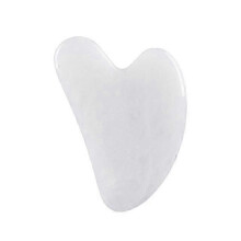 (Green-1 With Box) Naturlig Jade Gua Sha-bräda Massageset Rosenkvartsplatta Ansikte Nacke Rygg Skönhet Hälsoverktyg