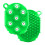 (Green) Lymphdrainagehandschuhe und doppelseitige Körpermassagebürste 1