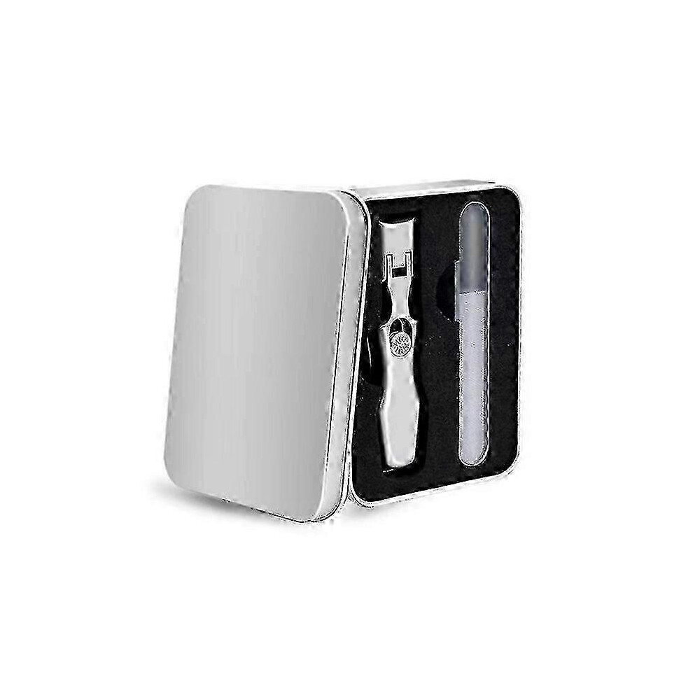 (silver) Luxgrip Ultra Sharp Nail Clippers SQ3 - Premium Trimming Tool for Luxury Care