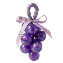 (purple, mini) Saponetta artigianale a forma di uva, ingredienti naturali, set regalo decorativo