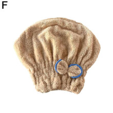 (coffee) 2 Pack Microfiber Bow Tie Hair Drying Cap 9.84x11.81 Inch Quick-Absorb Towel for Women Travel Gym