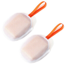 (White, 2pcs) Schaumseifenschale aus Netzgewebe für Duschgel – Sanftes Peeling für glattere, revitalisierte Haut (2er-Set)