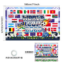 (World Cup hanging cloth 7) FIFA-Weltmeisterschaft 2026 Ballset: Bälle zum Anfeuern der Siegerteams der Spiele USA-Kanada-Mexiko