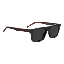Zonnebril Hugo HG 1297/S 54/19/145 Zwart rood Acetaat monturen UNISEX HG 1297/S