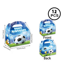 (12 horn boxes) Ensemble complet de vaisselle pour une fête sur le thème de la Coupe du Monde de football
