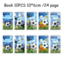 (10 Notepads) Ensemble complet de vaisselle pour une fête sur le thème de la Coupe du Monde de football