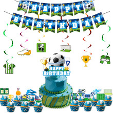 (Set 1) Ensemble complet de vaisselle pour une fête sur le thème de la Coupe du Monde de football