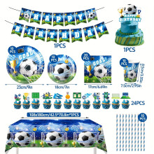 (9-piece set) Komplettes Geschirrset für eine Fußball-Weltmeisterschaftsparty