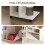 Homcom Mesa Auxiliar Blanco 40 x 30 x 69 cm 4
