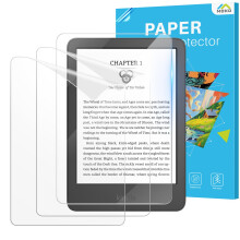 MoKo 2PC Anti-Glare and 1PCS Tempered Glass Screen Protector for All-New Kindle 11th Generation 2024/2022, Kobo Clara, Kobo Nia and PocketBook, 9H An
