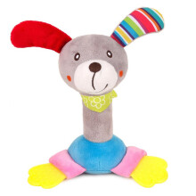(03 dog) Jormftte Baby Teething Toys Set, Animal Shape Teether Rattles, Vivid Colors, Soothe Teething Discomfort, Safe Non-Toxic Material