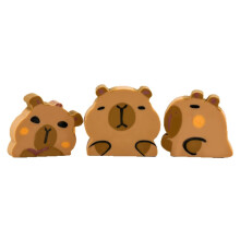 4Pcs/Lot Cute Capybara Big Eraser for Pencil Correct Kawaii Animal Eraser Student School Office Stationery Christmas Gift Prizes