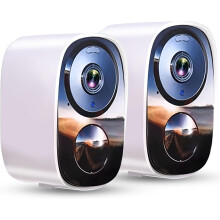 Funstorm 2K Wireless Security Camera Outdoor, Free Cloud Storage, 5GHz/2.4G WiFi Long-lasting Rechargeable Battery, Colour Night Vision, Motion Detec