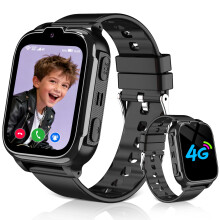 Tzzulsx 4G Kids Smart Watch Boys Girls, Smart Watch for Kids GPS Tracker Phone with Game IP68 Waterproof Video Call SOS Alarm Voice Chat School Mode