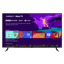 Veltech 55 Inch Smart TV 4K – UHD Roku TV with Freeview, Netflix, Apple TV+, BBC iPlayer, HDR, Dolby Audio, Voice Control, HDMI, USB – Smart TV