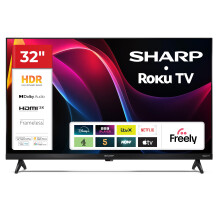 Sharp 32-inch HD Ready Frameless LED Roku Smart TV HDR10 HDMI ARC Freely included 32HD2325K (HD Series)