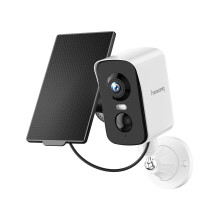 fanxiang 2K Wireless Security Camera Outdoor with Solar Panel, Rechargeable Battery Camera Wireless WiFi, 300 Pan Rotating, PIR, Color Night Vision,